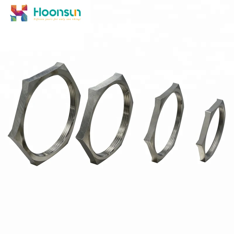 Metric PG G NPT Thread Brass Cable Gland EMC Lock Nut Types