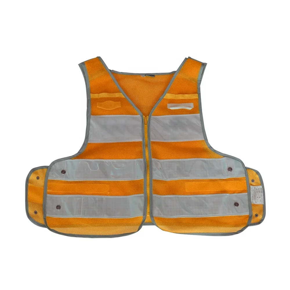 OEM Accept Police Traffic Security Reflective Vest Warning Safety Clothing For Sale