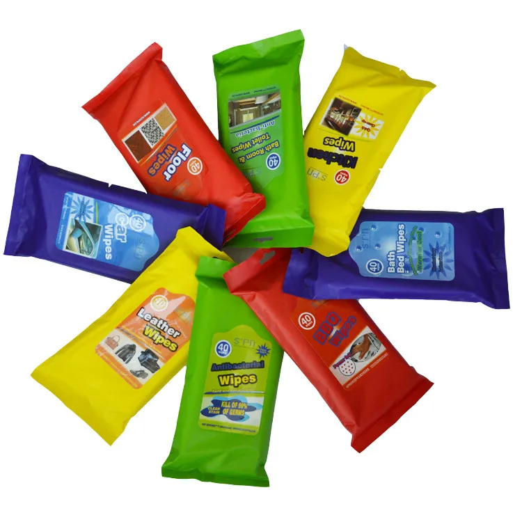 High Quality 40pcs Per Pack Disposable Kitchen Wipes Oil Remover Kitchen Cleaning Wet Wipes