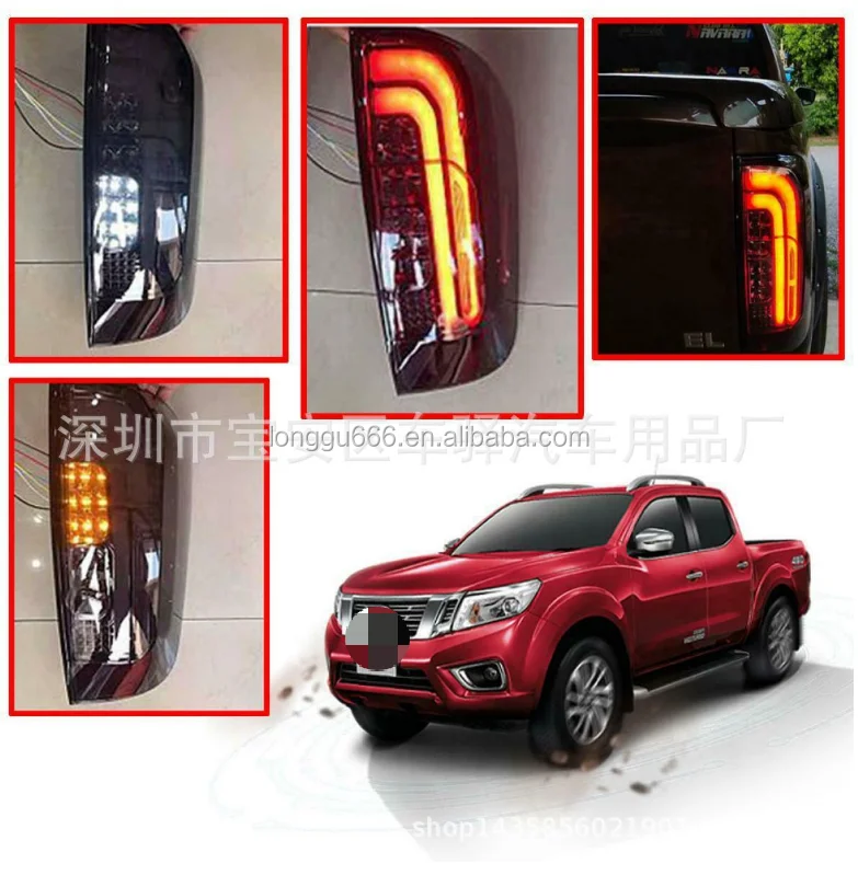 hot sale car Tail lights For Nissan Navara NP300 2016 Taillights LED DRL Running lights Fog lights angel eyes Rear parking