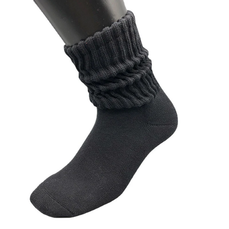 High quality thick cotton girls women slouch socks