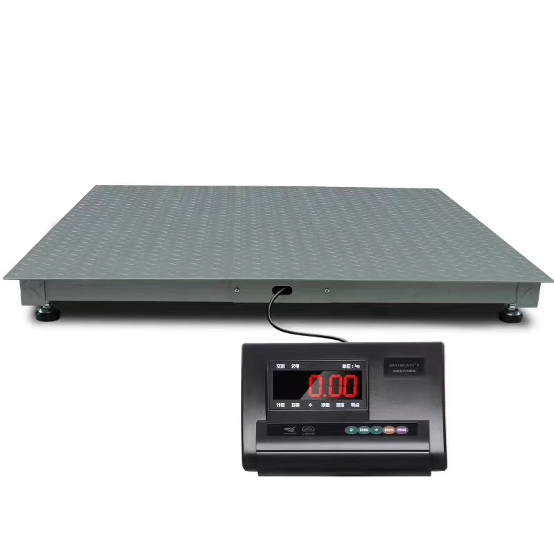 Factory sell electronic digital platform weighing floor scale 1x1m 2t floor scale