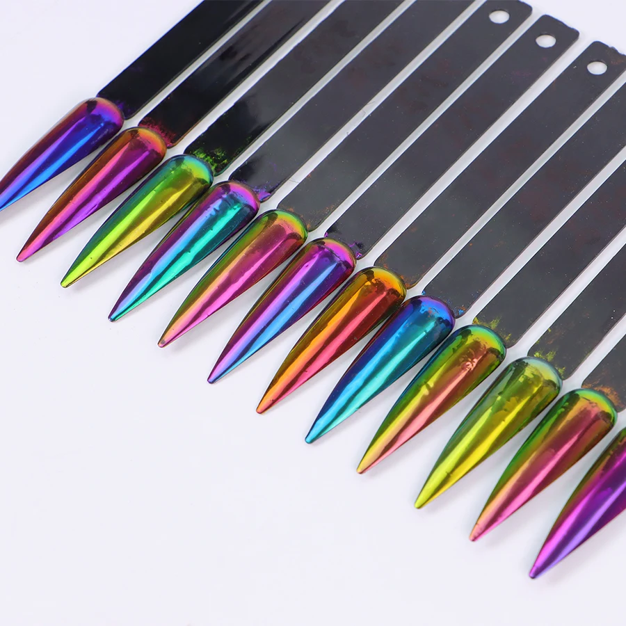 Amazon Hot selling special-shaped series chameleon  glitter Nail magic mirror powder holographic chunky polyester glitter