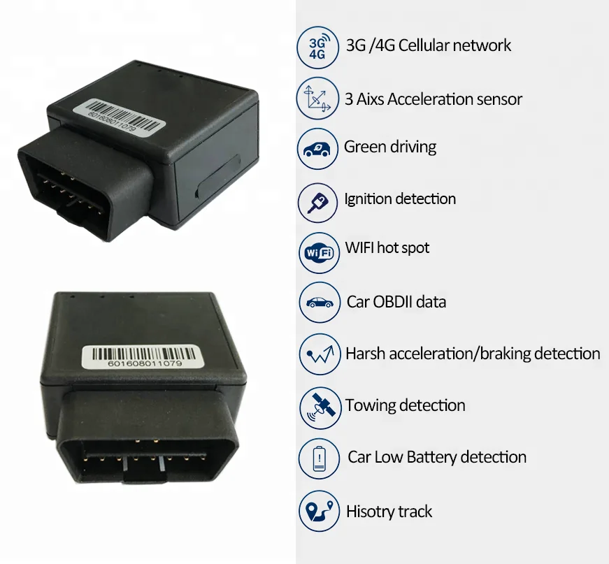 Горячая Распродажа 4g lte gps трекер OBDii obd2 wifi хот-спот автомобиль eco вождение автомобиля G800