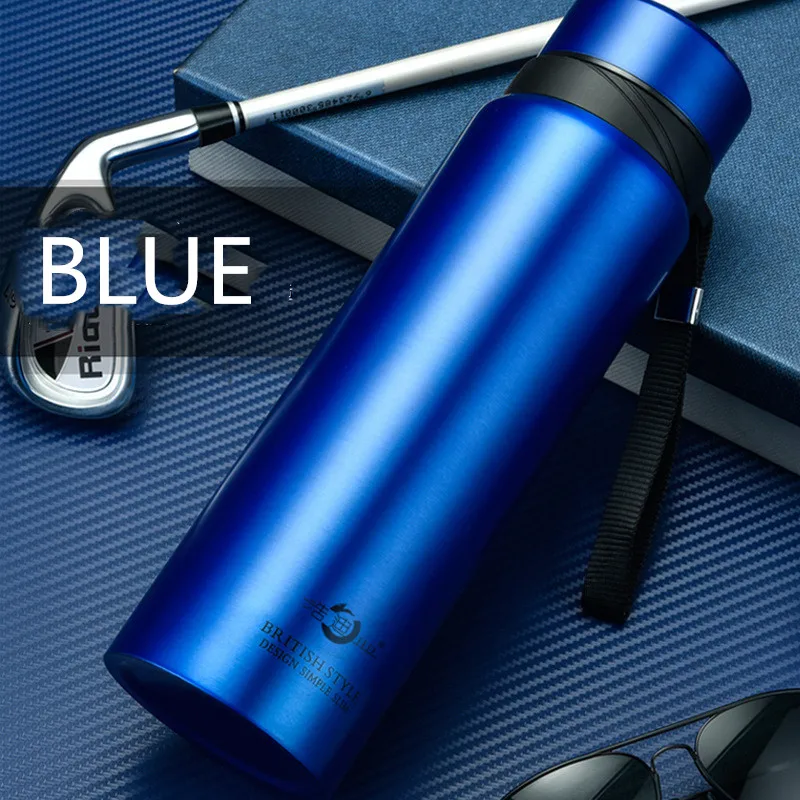 Thermos Water Bottle Flat Factory Direct Price Glass Vacuum Flasks & Thermoses Stainless Steel Straight Cup Temperature Display