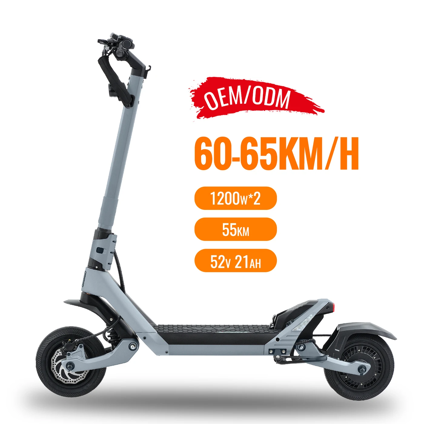 Patened Folder Electric Scooter Adults 65km/h Fast Speed Hydrulich Brakes Safe Riding 2400W Adult Powerful 52V 21Ah Scooters