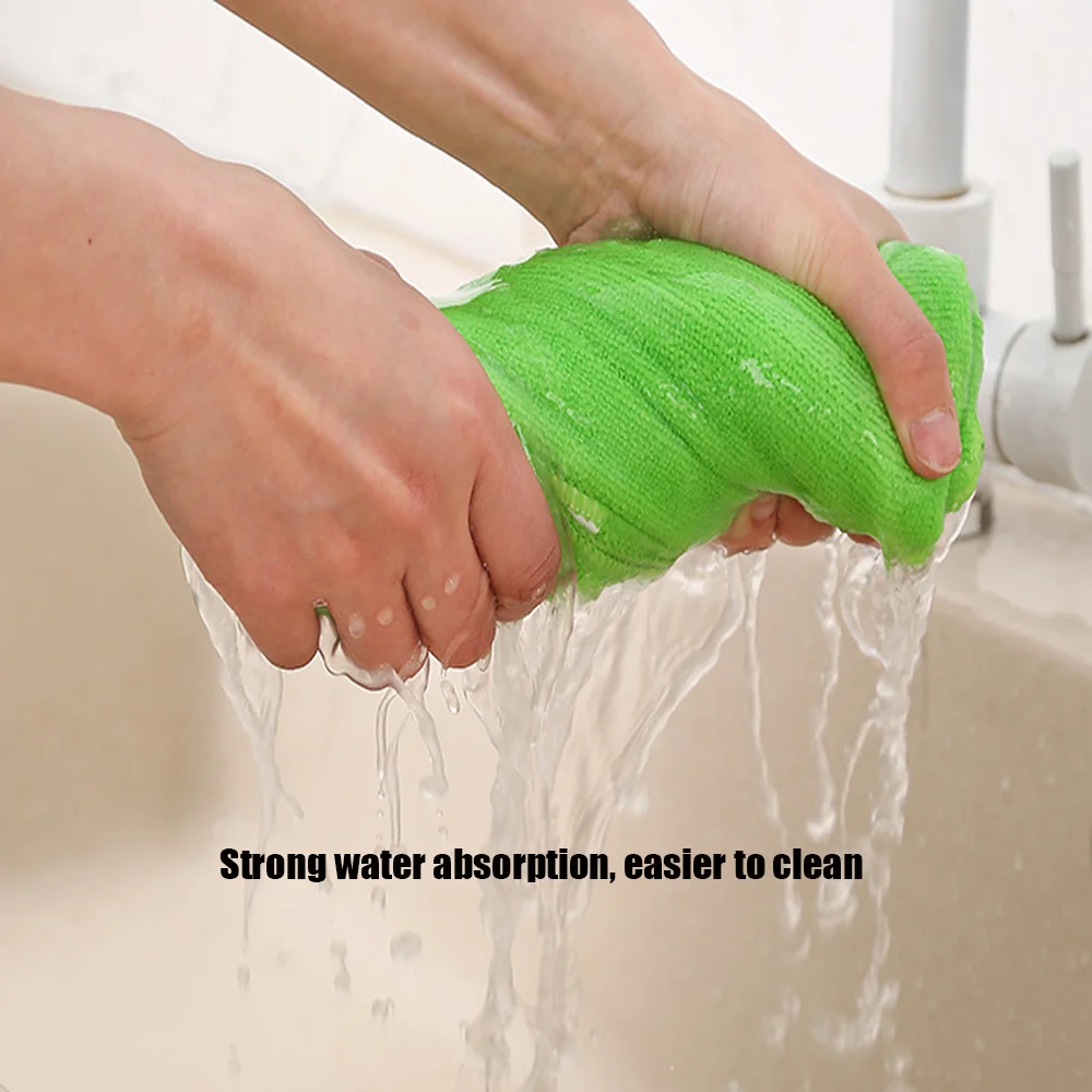 Eco-friendly Kitchen Dishwashing Cloth Super Absorbent Reusable Cleaning Towels All Purpose Microfiber Cleaning Cloth
