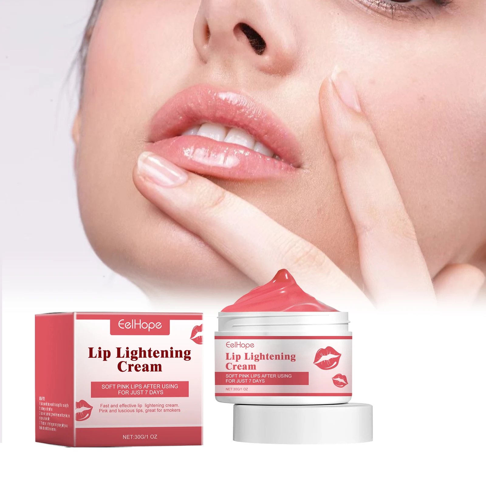 EELHOPE Lip Balm Cream Soft Organic Lip Cream Hydrating Lip Lightening Cream