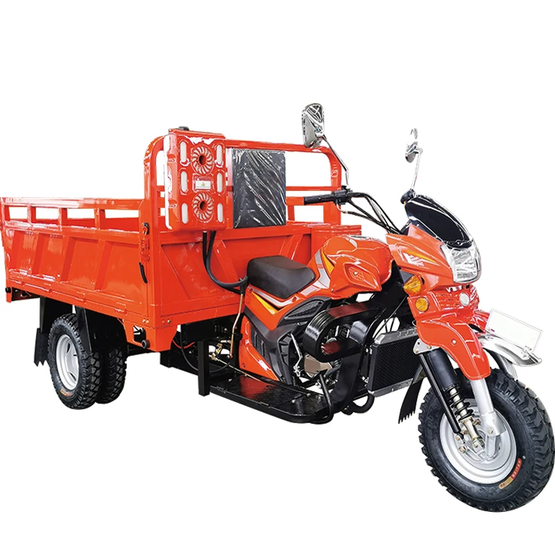 OEM/ODM customized tricycle factory dual water cooled five wheels overload petrol motor motorcycle cargo motorized tricycle