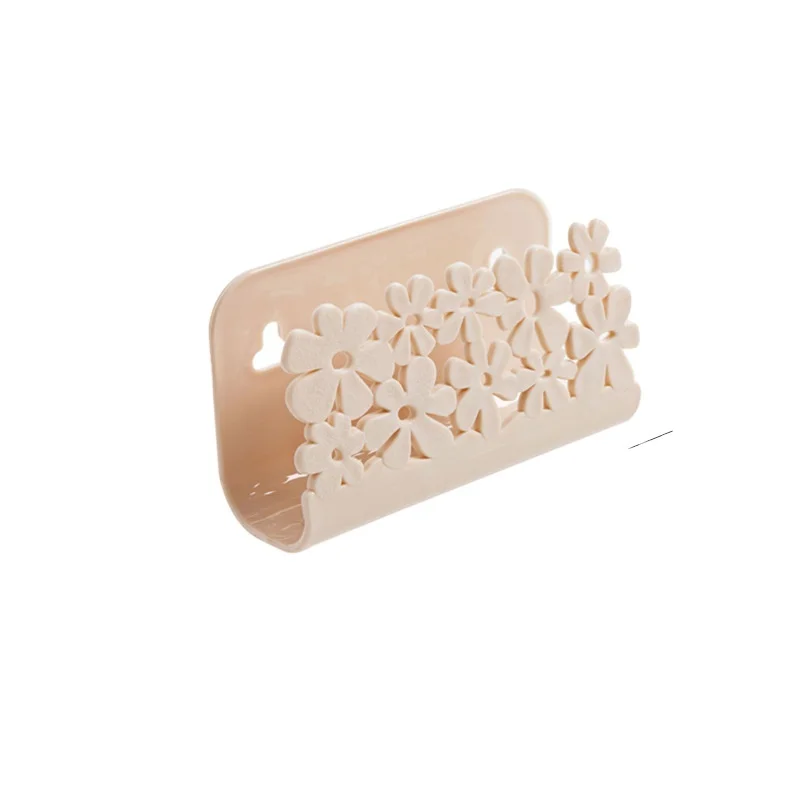 
Custom Design Daily Necessities Shelf Suction Wall Storage Drain Rack Suction Cup Kitchen Sponge Rack Shelf 