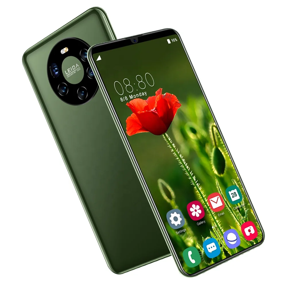  2021 новый дизайн Mate50 pro смартфон 6 3 дюймов украшенное мозаикой из драгоценных камней 12 + 512 большой объем памяти мобильный телефон с 4G/5G Dual Sim