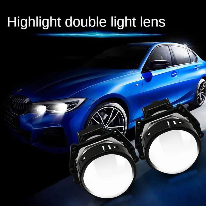 H4 H7 9005 9006  Led  2.5 3 Inch 6 Projector Lens Light 3 Universal Auto Bi Led Laser Headlight 65w 6000k 12000lm Hid Led Bulbs