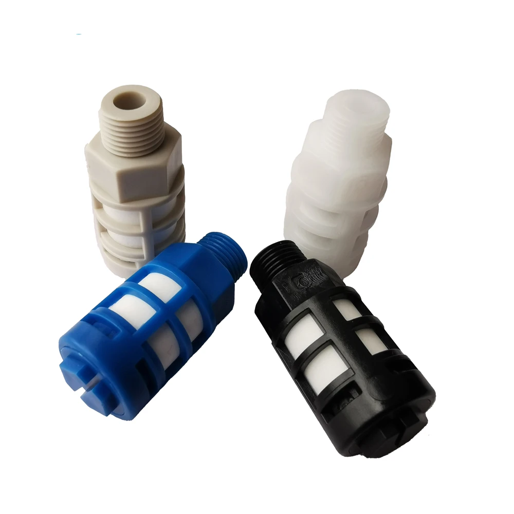Hot selling high performance PSU pneumatic exhaust noise innovative porous plastic air silencer Muffler