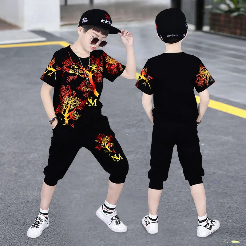 2021 Kids Boutique 2pcs Boy Clothing Sets Short Sleeve Summer Kids Clothing Baby Clothes