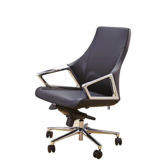 GS-G1901 Ergonomic solutions seating middle back luxury executive conference leather office chair
