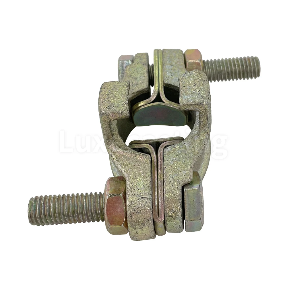 Factory Automotive Rubber Brake Fuel Injection Coolant Hose Clamps Pipe Stainless Steel Interlock Clamp With 2 Bolts