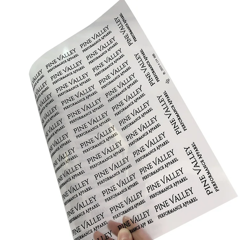 Custom DTF Transfer Printing Heat Press Custom Garment Label Plastisol Heat Transfer Sticker Screen Print Transfers for T Shirt