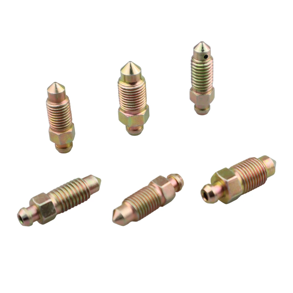 Custom CNC Turning Steel Brass Steel Bleeder Screw Bleed For Car Part