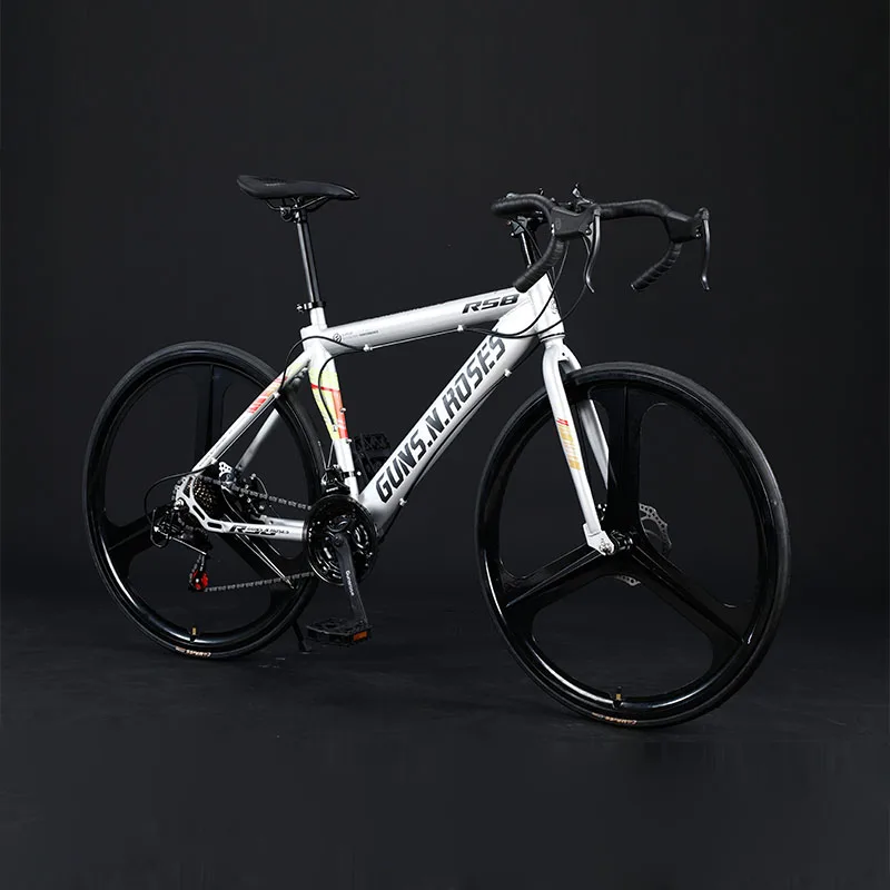 High-carbon Steel Adult Bike,suspension Fork Disc Brake Road Bike Bicicletas Road Bicycle for Sale
