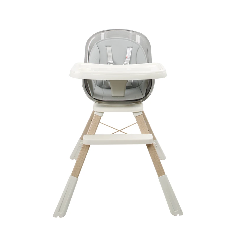 Convertible 3 in 1 feeding chair baby moving Rocking Chair Toddler baby high chair plastic wood