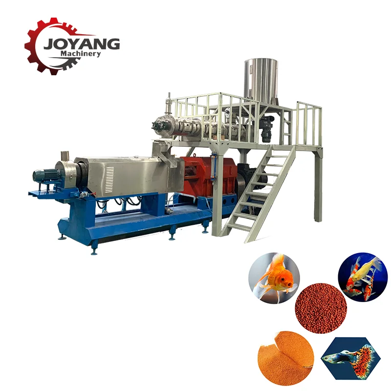 Sinking Type Fish Feed Machine 500 kgs per hour Fish Food Processing Machinery