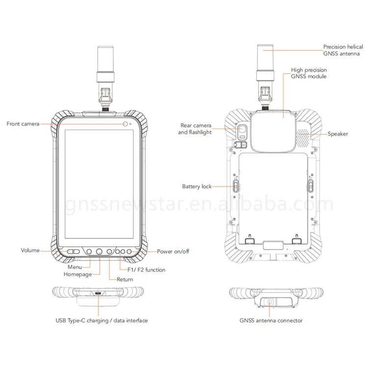 GPS RTK LT700 Handheld GIS Collector Compatible with All GNSS Receivers