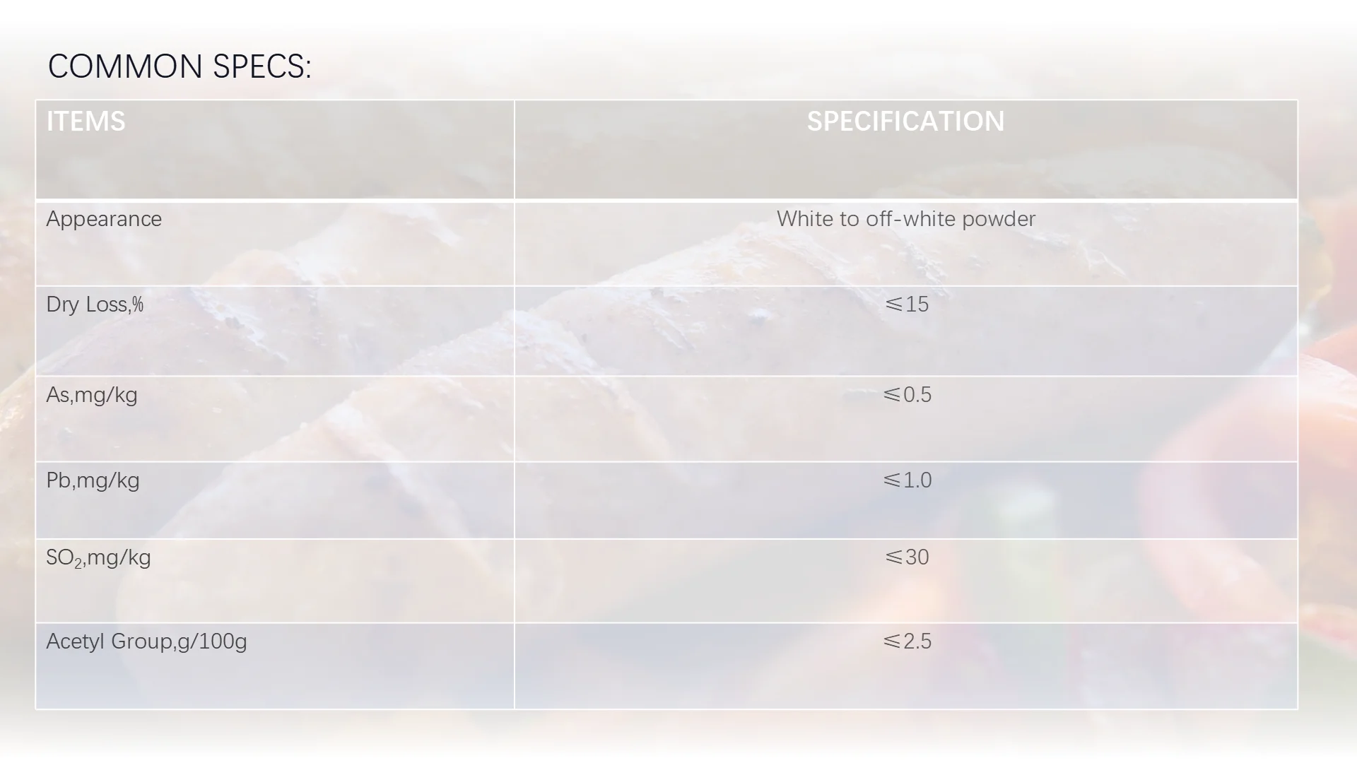[HOSOME]acetylated potato starch/acidified starch E1420 food grade for meat frozen food instant noodle cas 9045-28-7
