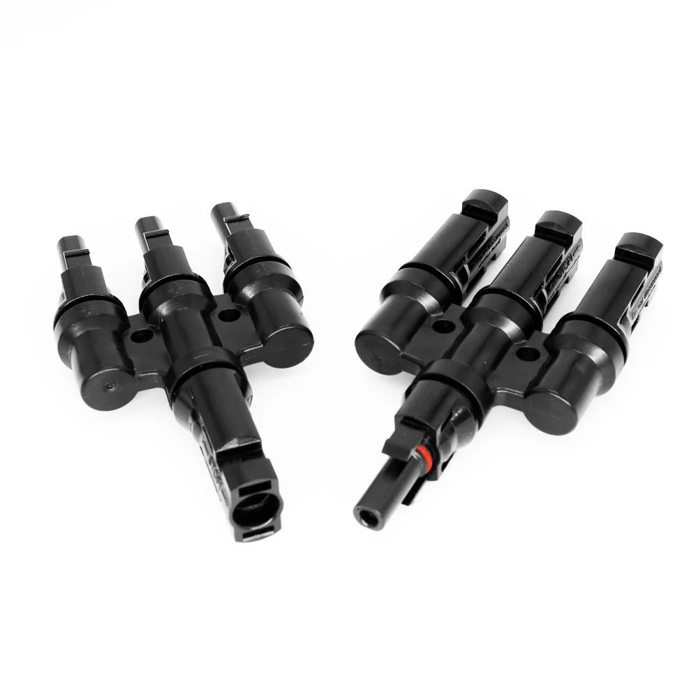 T Branch Solar Connector 3 in 1 PPO CE Rohs certificated Tinned Copper Terminal High Quality For Solar Panel