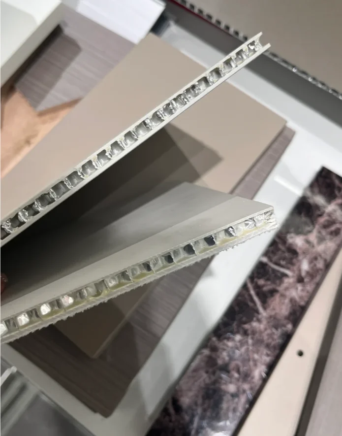 Aludream Customized Outdoor Designed Panel Plates Aluminum Honeycomb Core Composite Panel With Fireproof Core