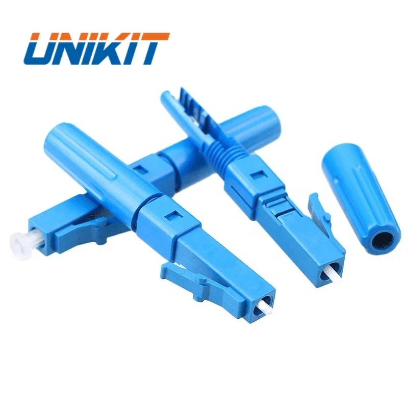 Durable Using FTTH Passive Components SM MM LC Connector for 0.9mm 2.0mm 3.0mm 2*3mm Cable LC UPC APC Fiber Optic Fast Connector