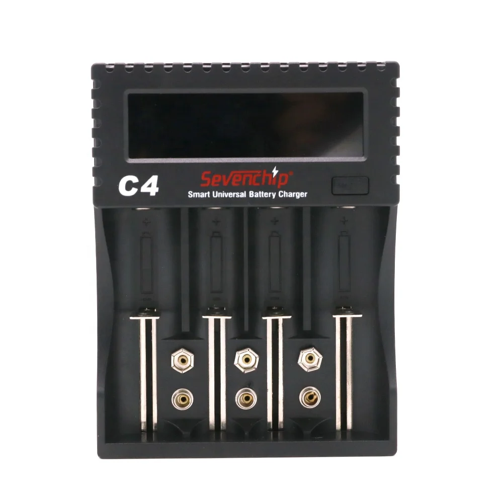Sevenchip C4 18650 зарядное устройство с ЖК-дисплеем портативное смарт-зарядное для 17670 26650 20700 18350 AAA литий-ионная тестовая Емкость