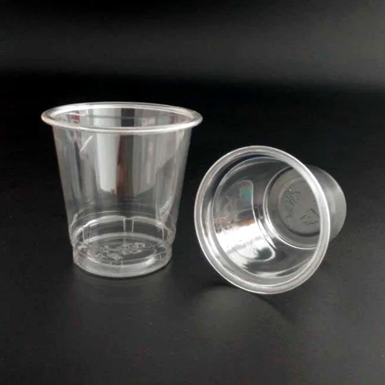 air plane tasting cup 2 oz disposable PET cup for promotional activity