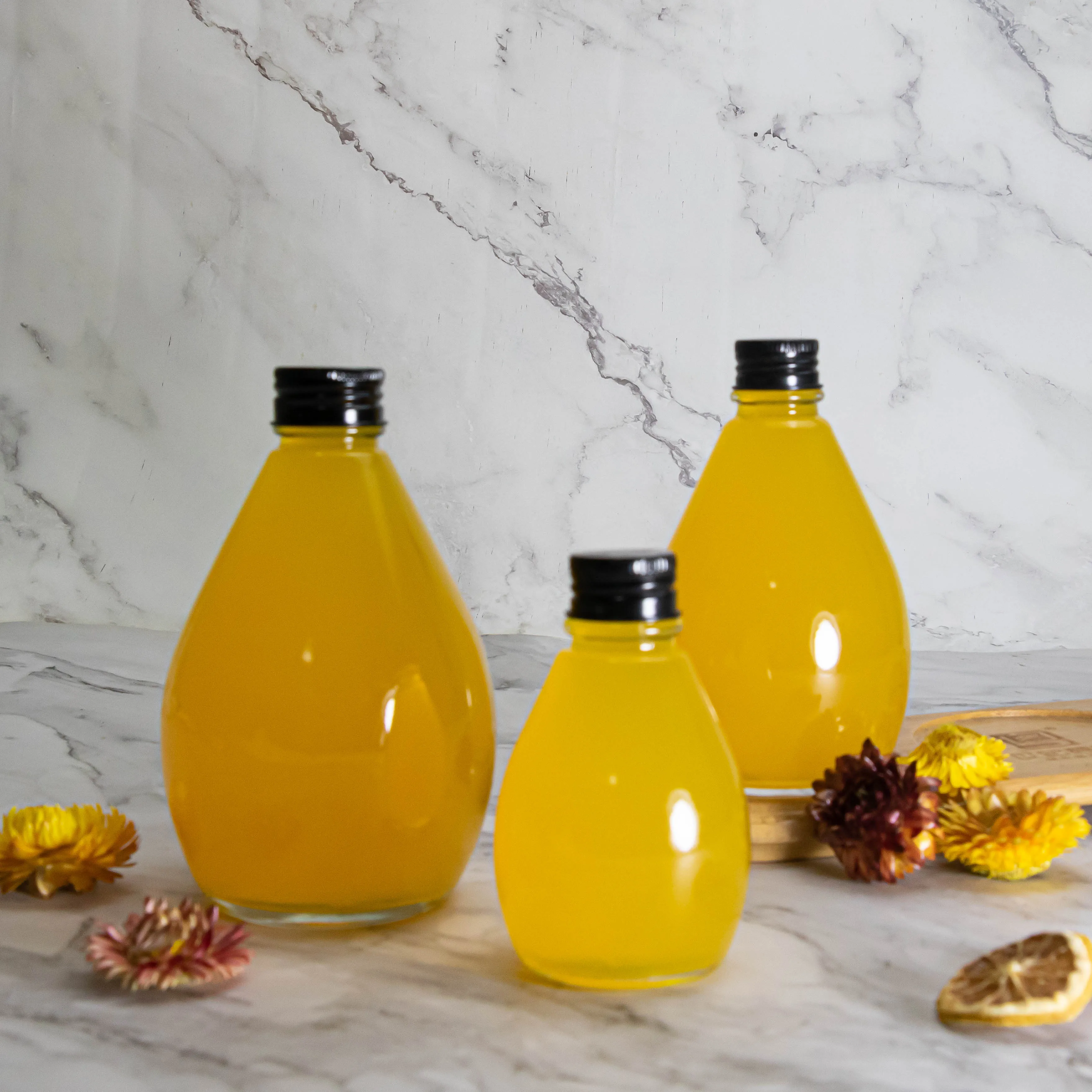 High Quality Glass Juice Tea Water Coffee Milk Tea Bottle ECO-friendly Glass Bottles