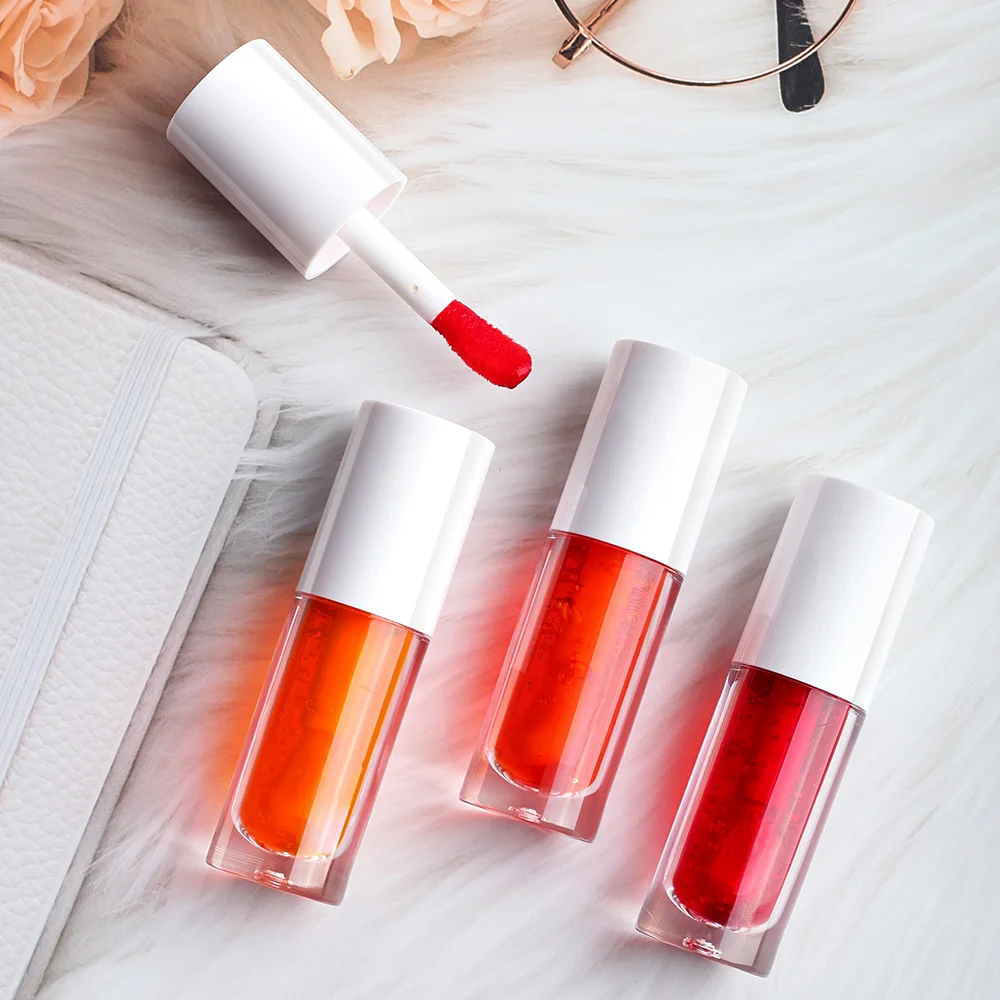 2024 Private Label Vegan Liquid Lip Stain Tinted Gel Waterproof Lip and Cheek Tint Liquid Bulk Lip Tint Rebranding