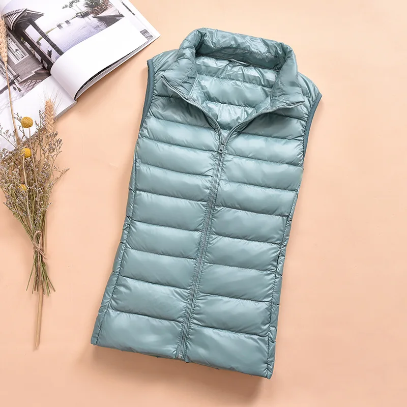 
OEM Custom Fashion Winter Vest Sleeveless Jacket For Women 