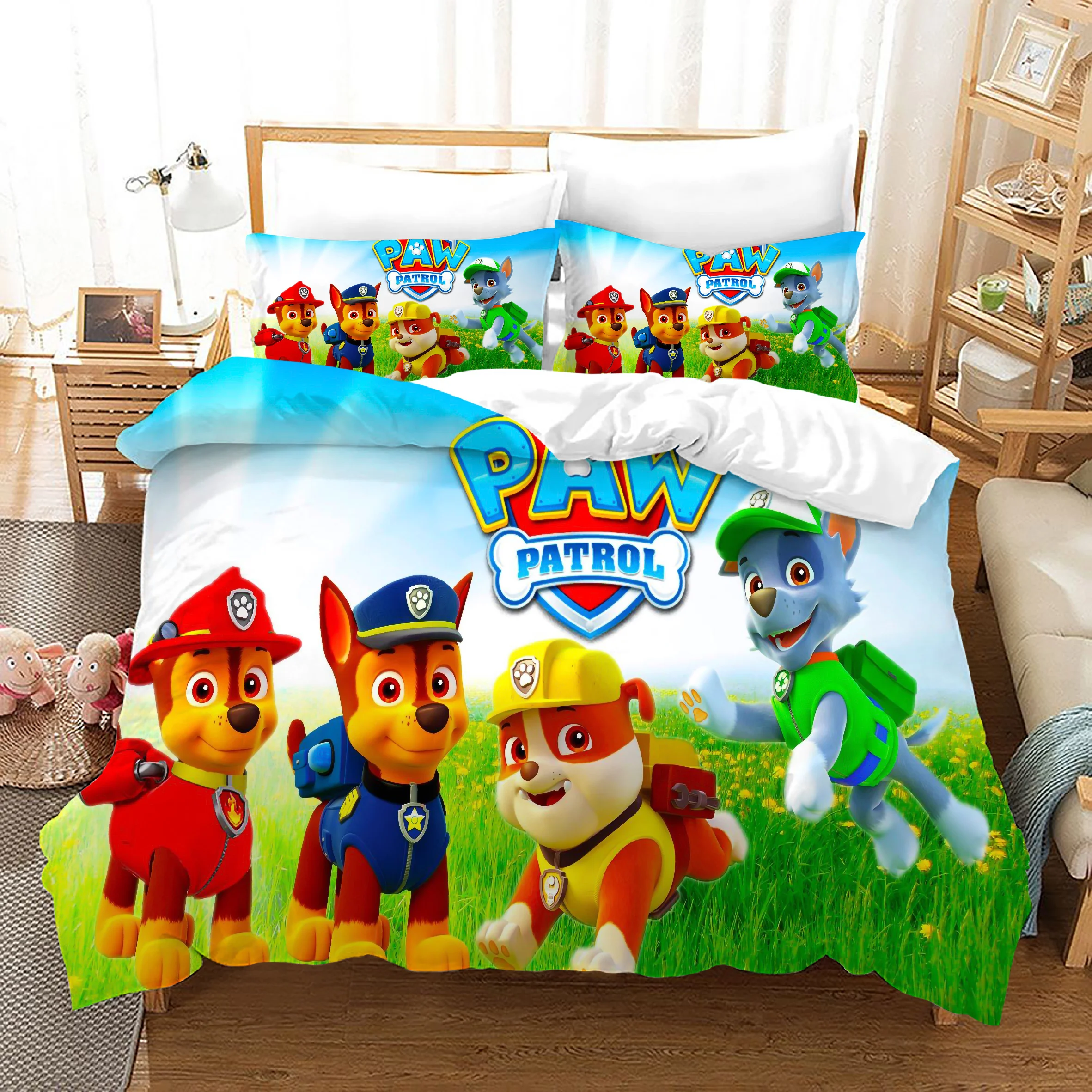 Top Quality Kids Bedding Set Beautiful Design 3d Duvet Cover Set WOW DOG 2nd Bed Sheets From China