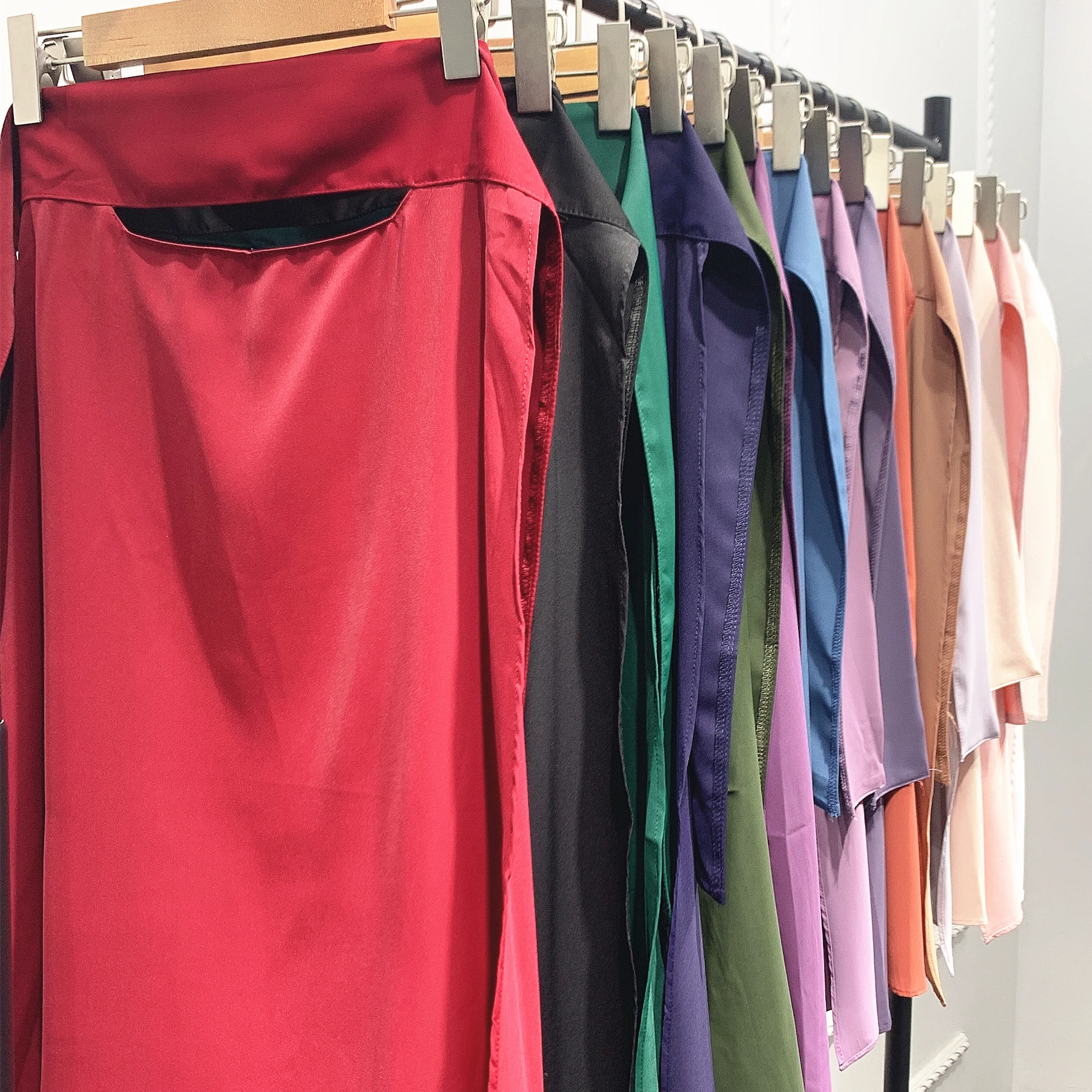 RTS 2022 Niqab Face Cover Burqa in islam Long Jilbab Hijab Traditional Muslim Clothing Khimar 15 Colors for Muslim Women