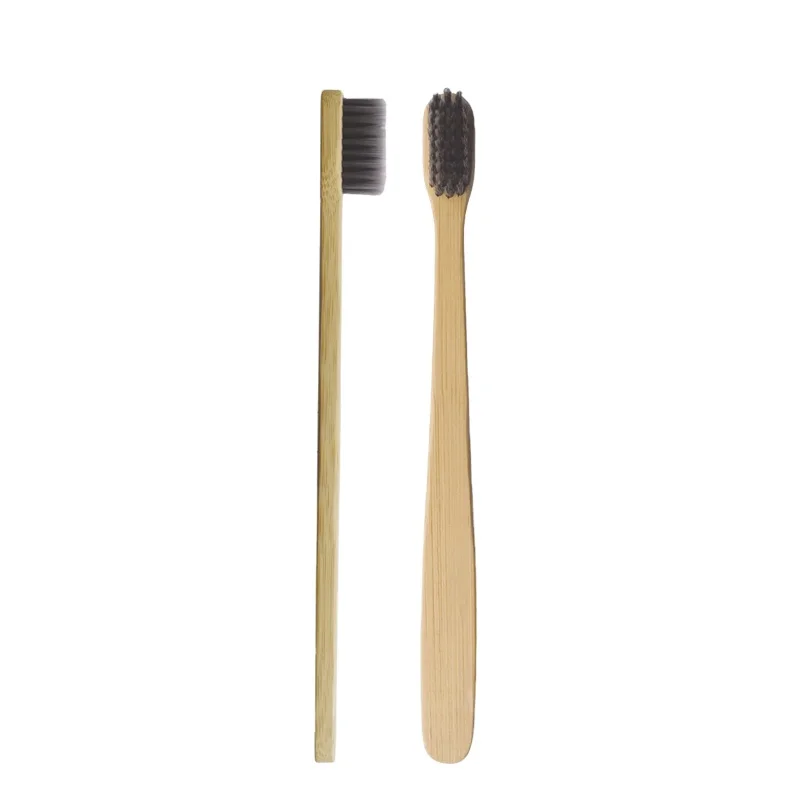
Kraft paper packaging Wooden Bamboo toothbrush Customized OEM toothbrush Eco- friendly Charcoal Bristles OEM Bamboo 