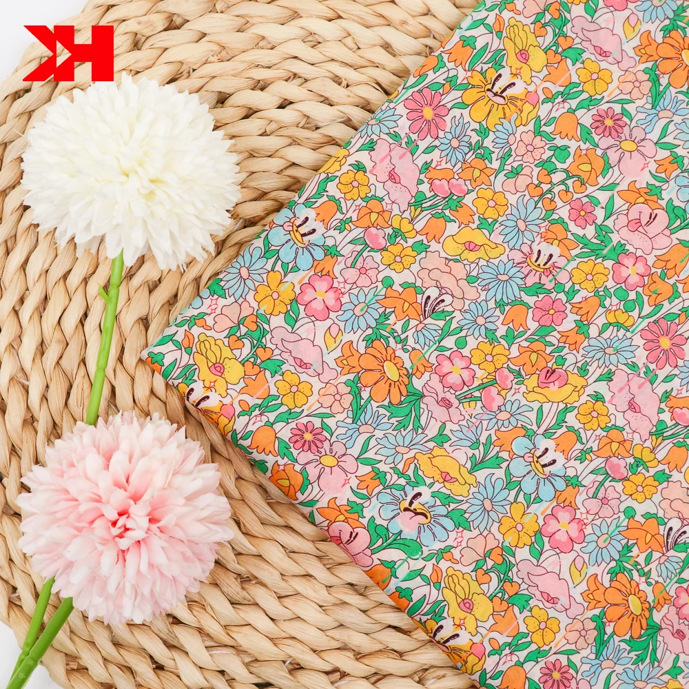 soft cotton liberty tana custom digital print lawn fabric