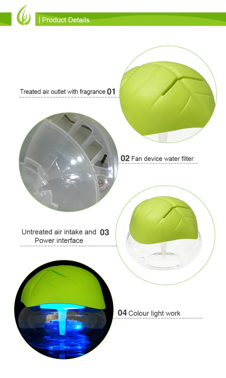China Supplier Air Purifiers With Colorful Light Auto Aromatic Air Freshener Electric Humidifiers Air Purifier Smart