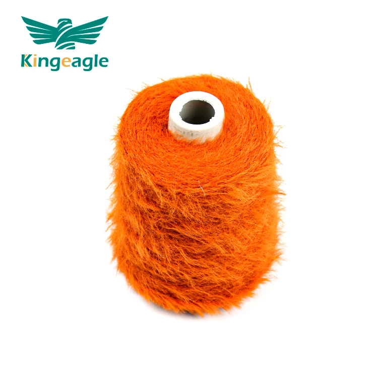 Kingeagle Super Soft 100% Nylon Feather Fancy 4cm 7Nm Long Hair Eyelash Mink Yarn