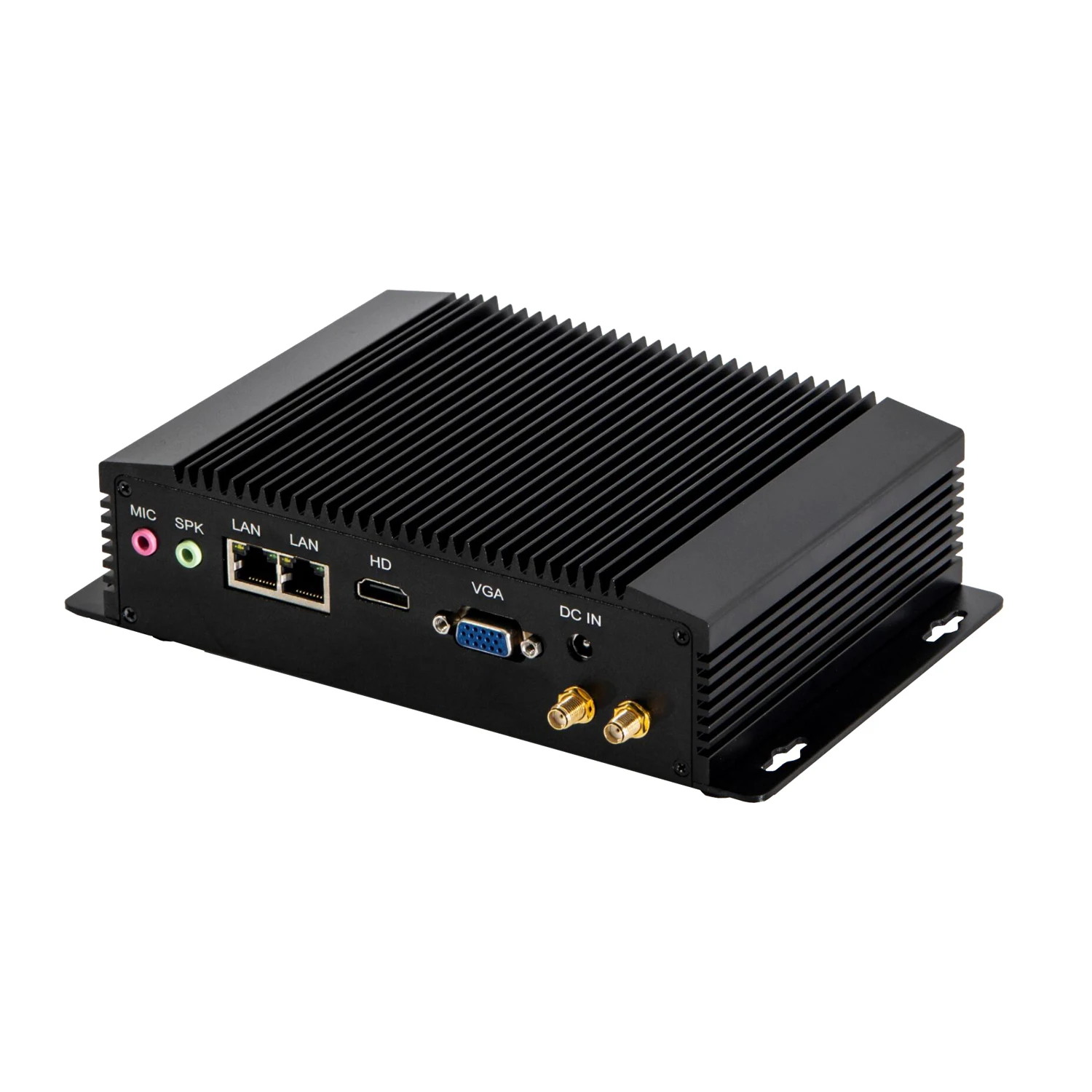 Cheap Thin Client Mini PC 2 LAN N3520 pfsense Server Router Win10 ioT Gateway POS RS485 4G SIM Linux Fanless Industrial Computer
