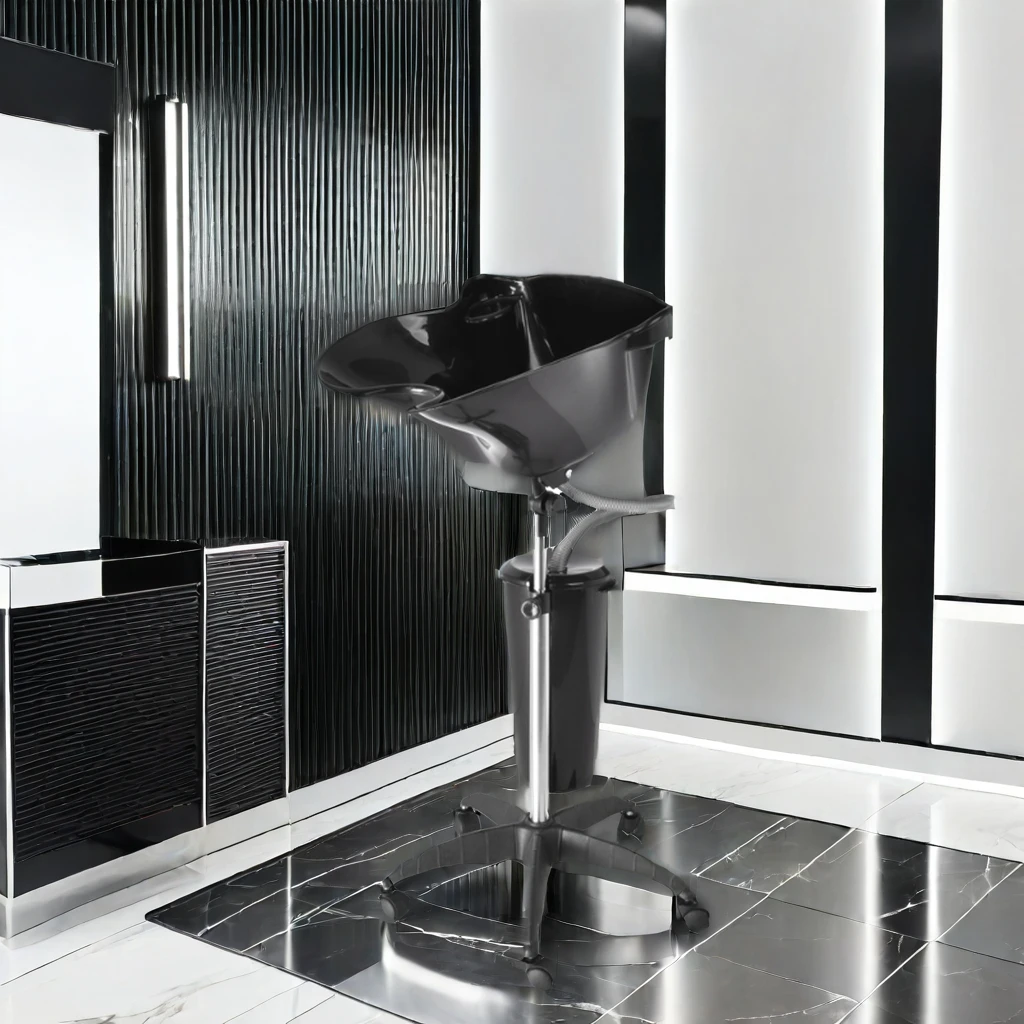 Hair Wash Basins Shampoo Basin Hairdressing With 5-Wheels Rolling Hair Wash Barber Salons Beauty Shops
