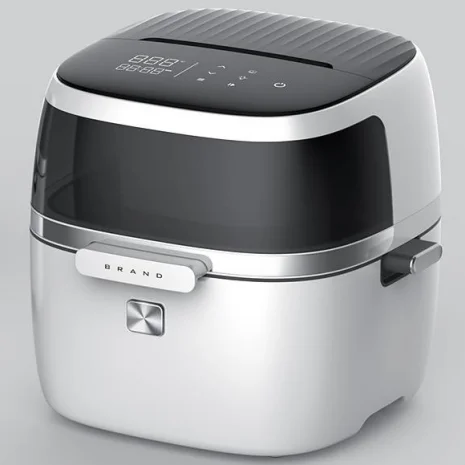 2022 White Oem Oil Free Oven With Steam Funtion 6l 6.5l Visible Glass Door Outdoor Air Fryer Grill For Kitchen Cooking