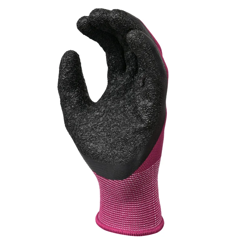 Coated Nitrile Gloves XL Size Flexible Anti-Slip Anti-Vibration Safety Gloves with Nylon Lining for Construction EN388 Certified