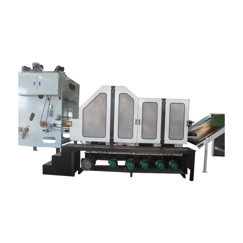 Non-woven fabric production machine Polyester fiber is evenly carded into a web to make a felt carding machine