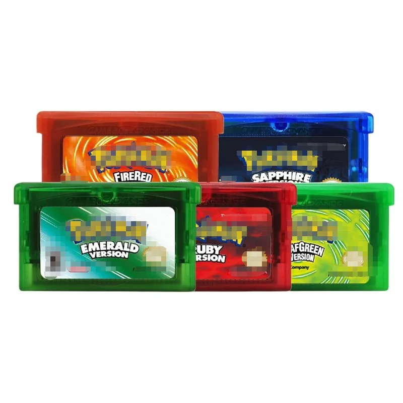 2024 Cheapest Price 5 Colors Pokemo Game Cartridge For Gba Sp Cards For Boy Games