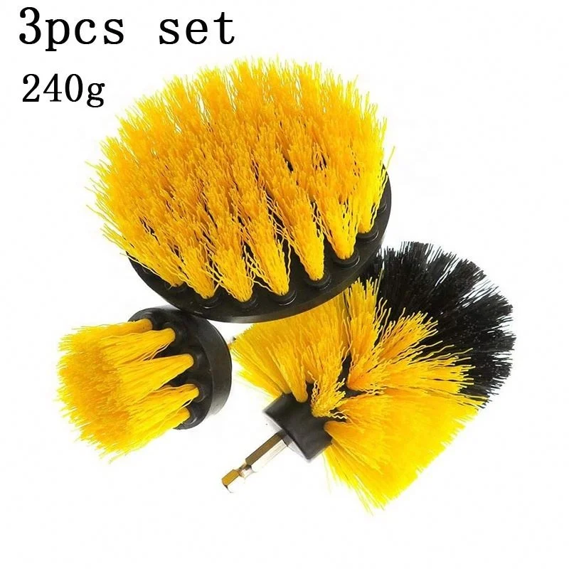 Drill Cleaning Brush Kit Brush Car Washing Kit Tool Brush Drill  for Bathroom Household Cleaning