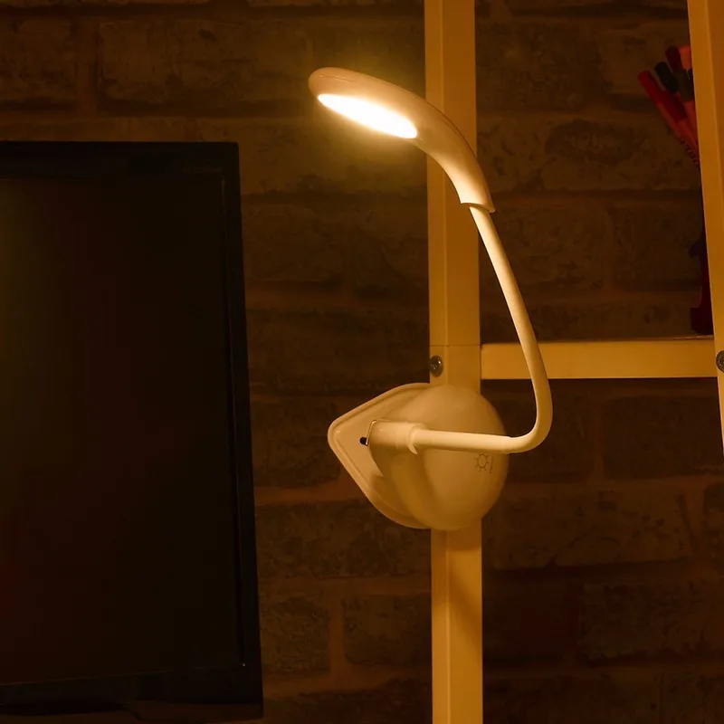  Перезаряжаемые «гусиная шея» исследование USB LED Клип на Настольная лампа с