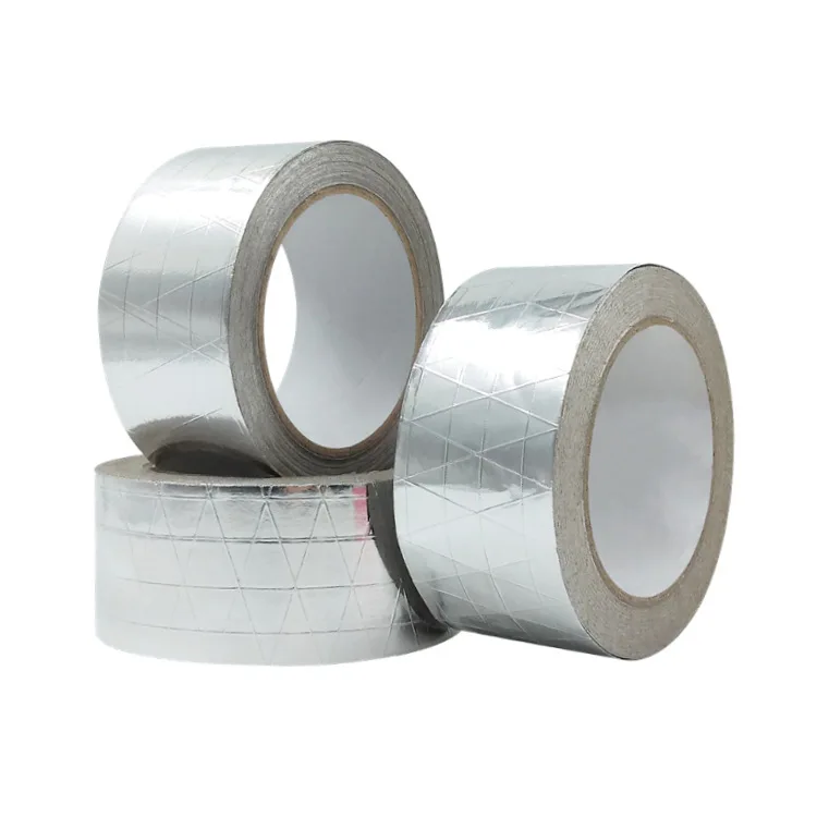 High Temperature Heat Resistance Waterproof Conductive Self Adhesive Hit Bitumen HVAC Al Aluminium Butyl Aluminum Foil Tape Roll